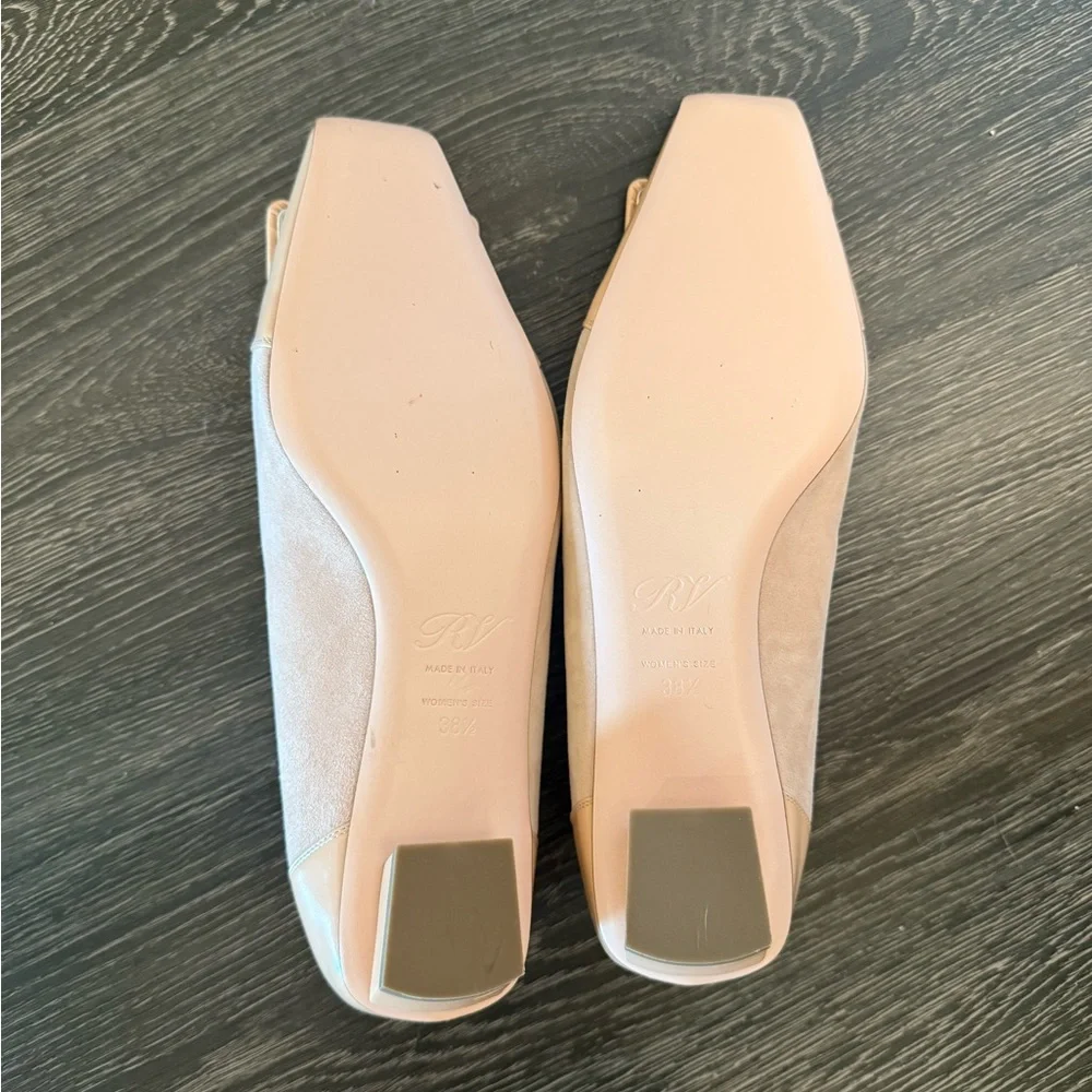 Roger Vivier Belle Vivier Nude Beige Flats 38.5 - Picture 2 of 4